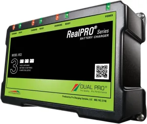 Dual Pro Recreatn Series Triple Output Chrgr 3-6AMP Bank #RS3