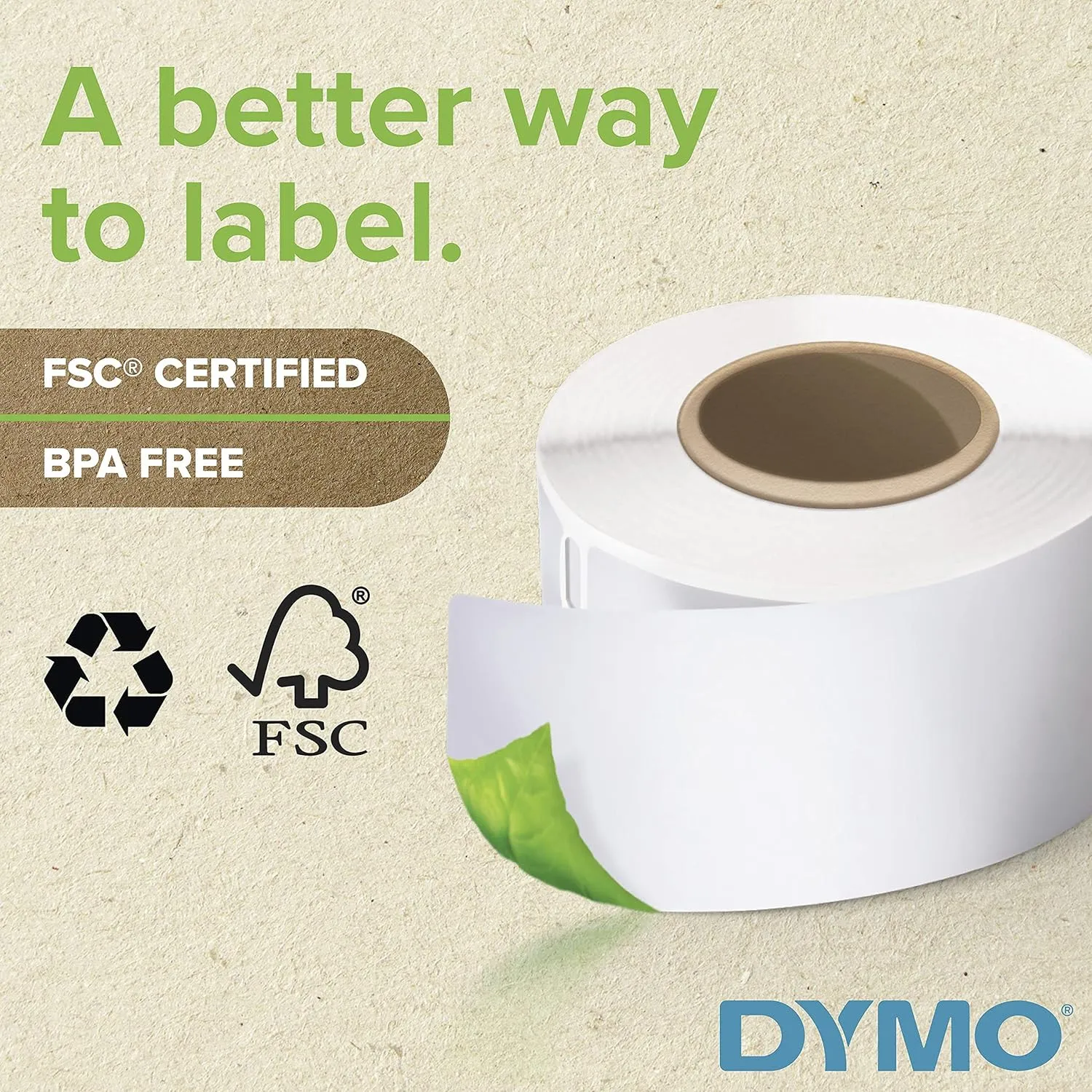 DYMO Authentic LW Large Shipping Labels DYMO Labels for LabelWriter Label Printers Print Up to 6-Line Addresses 2-5/16" x 4" 1 Roll of 300
