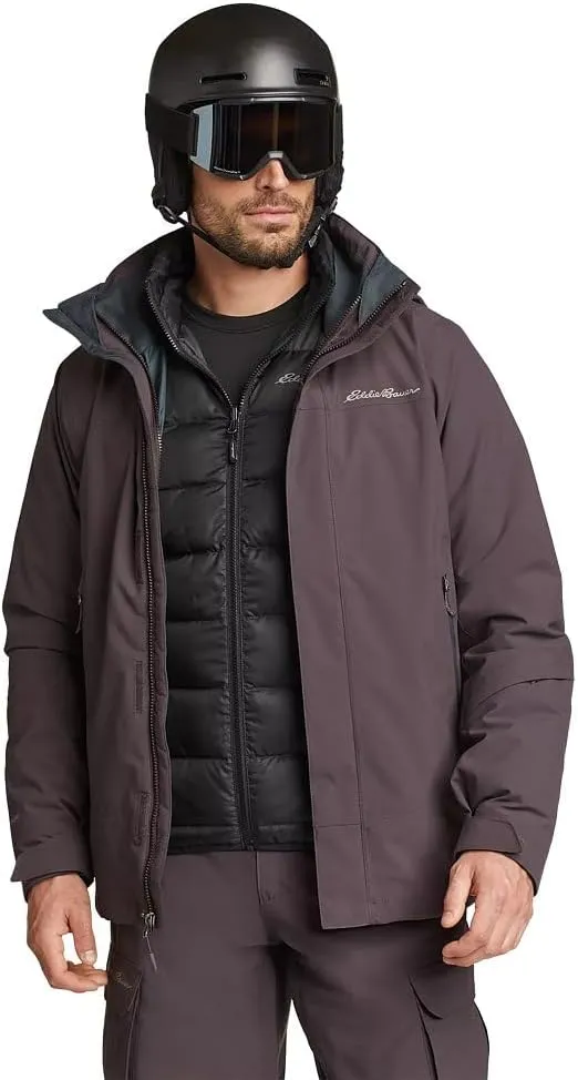 Eddie Bauer Men's Powder Search 2.0 3-In-1 Waterproof Ski Jacket
