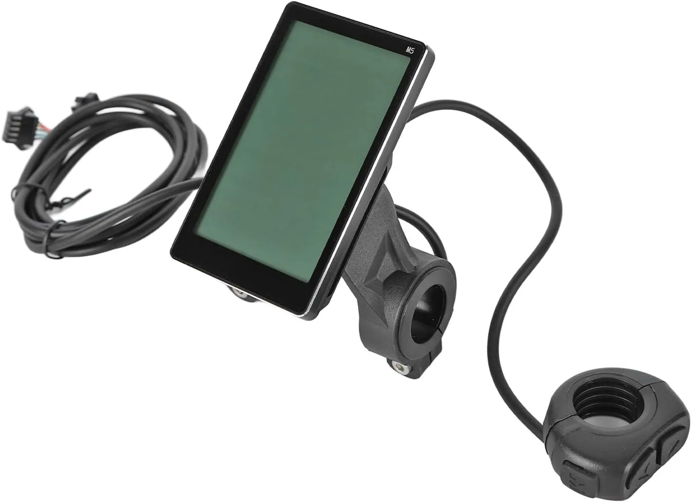 Electric M5 LCD Display, ABS, Switch Buttons, Lightweight Waterproof, Speedometer, Power Indicator, 31.8mm 22.2mm, Compact Portable, for E Bikes Scooters