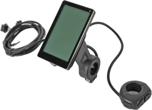 Electric M5 LCD Display, ABS, Switch Buttons, Lightweight Waterproof, Speedometer, Power Indicator, 31.8mm 22.2mm, Compact Portable, for E Bikes Scooters
