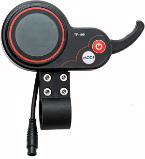 Electric Thumb Throttle, 48V TF-100 Display, 6 Pin Communication, Compatible with KUGOO M4 Electric Scooter, Scooter Controller Parts Replacement, 6-pin