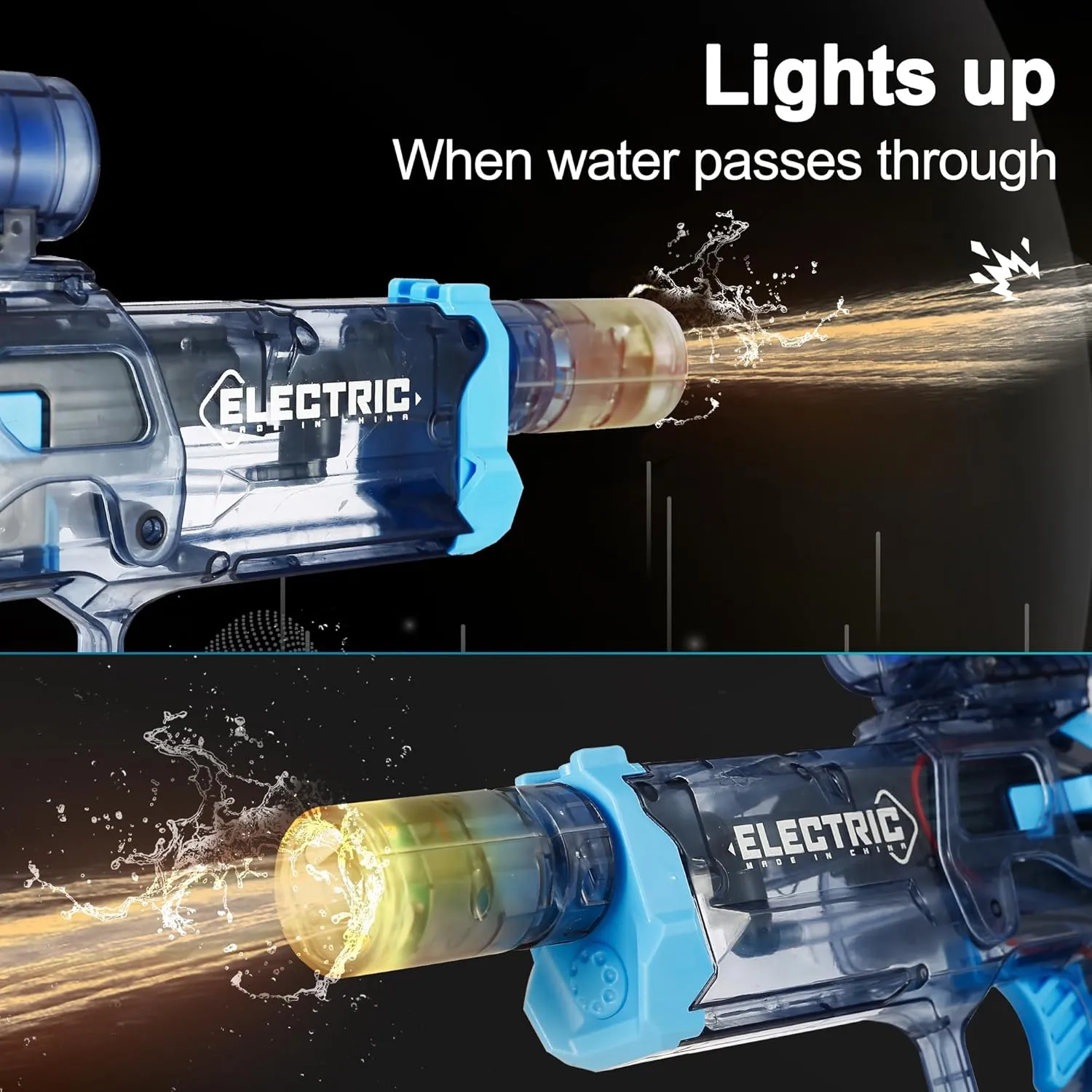 Electric Water Gun for Kids Ages 8-12-Automatic Water Gun with Automatic High Power,Beach Toys for Summer Outdoor Fun,Perfect Pool and Water Guns Play (Blue)