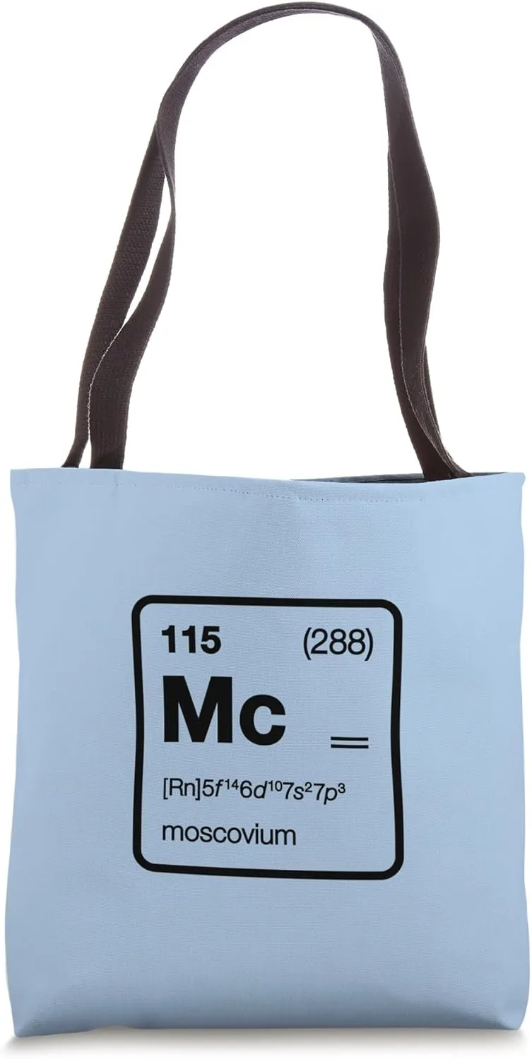 Element 115 / Moscovium Periodic Table Design Tote Bag