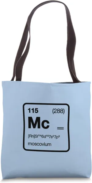 Element 115 / Moscovium Periodic Table Design Tote Bag