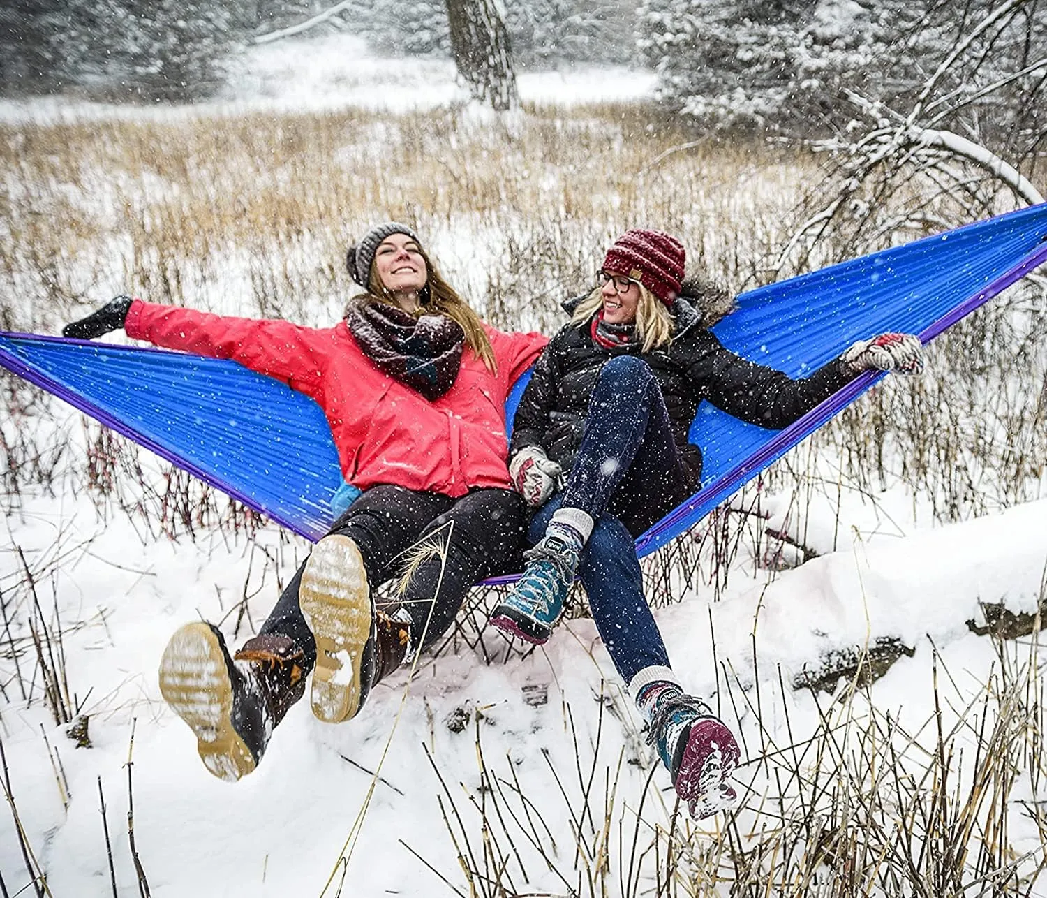 ENO DoubleNest Hammock - Lightweight, Portable, 1 to 2 Person Hammock - for Camping, Hiking, Backpacking, Travel, a Festival, or The Beach - Olive/Melon