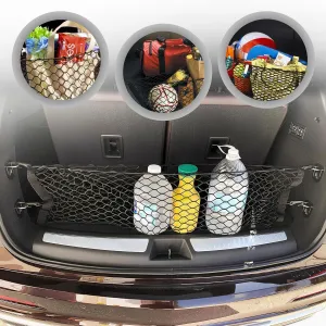Envelope Style Automotive Elastic Trunk Mesh Cargo Net for Cadillac XT6 2020-2025 - Premium Trunk Organizers and Storage - Luggage Net for SUV