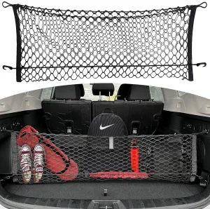 Envelope Style Automotive Elastic Trunk Mesh Cargo Net for Subaru Forester (SK) 2019-2025 - Premium Trunk Organizer and Storage - Luggage Net for SUV - Best Car Organizer for Subaru Forester