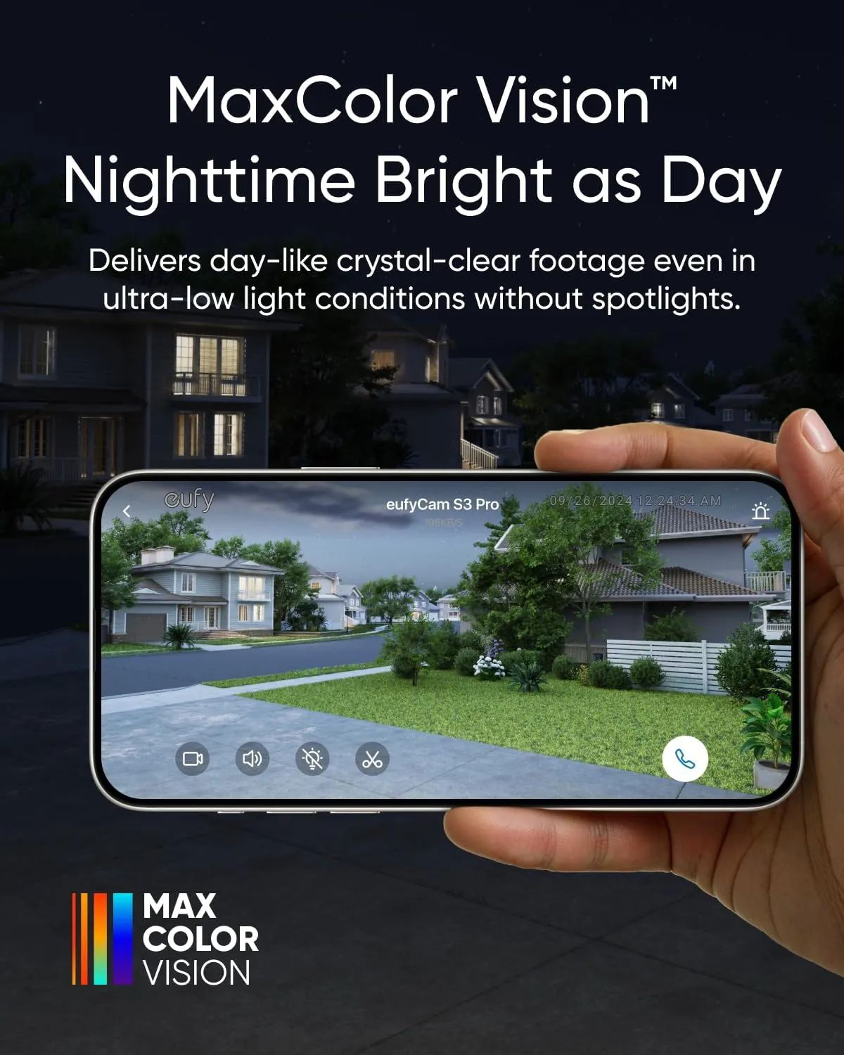 eufy Security eufyCam S3 Pro 2-Cam Kit, Solar Camera Outdoor Wireless, MaxColor Night Vision, 4K Security Camera with Solar Panel, Face Recognition AI, Expandable Local Storage, No Monthly Fee