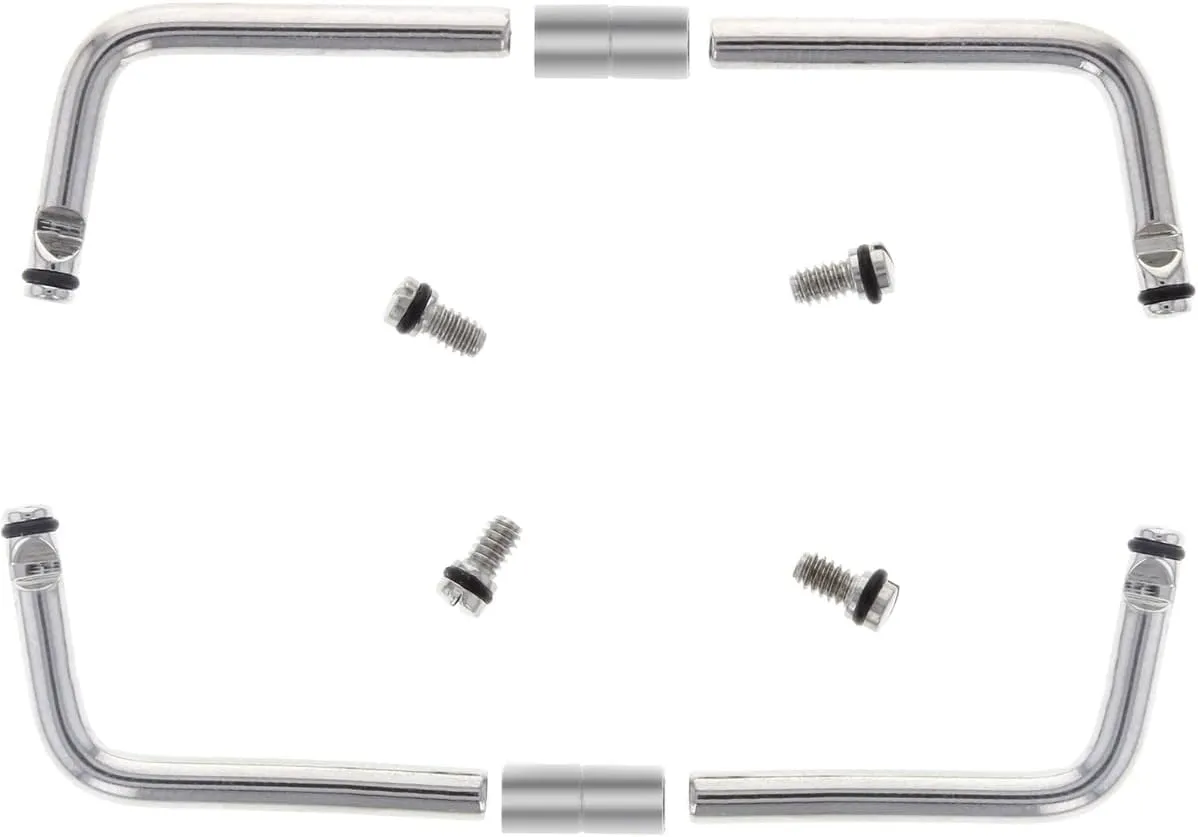 Ewatchparts 1 Set Pam Radiomir 210 Bar Screw Connector Tube Compatible With Panerai GMT Watch Stainless Steel