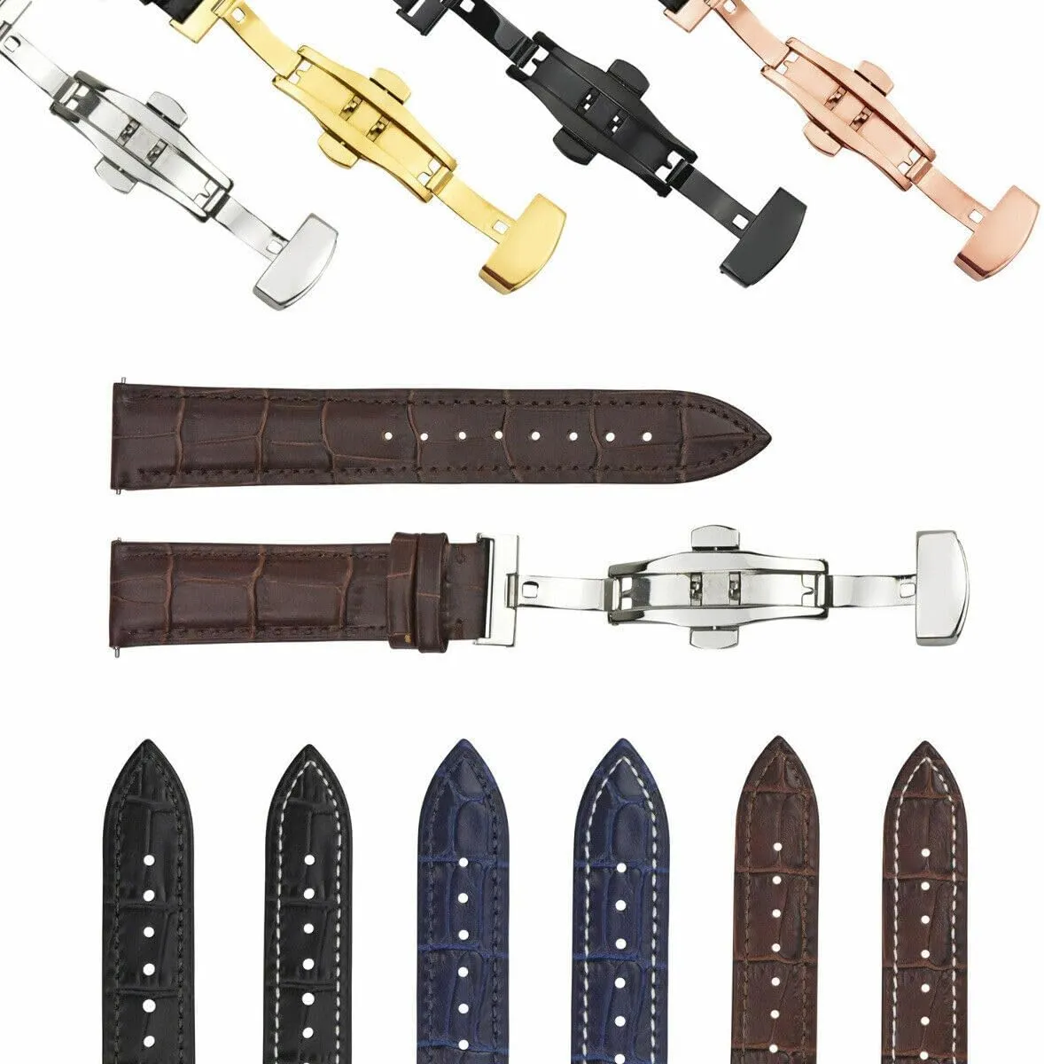 Ewatchparts Custom Watch Band Strap End Link Real Gold 18K Stainless Steel Compatible With Rolex Submariner Daytona GMT II