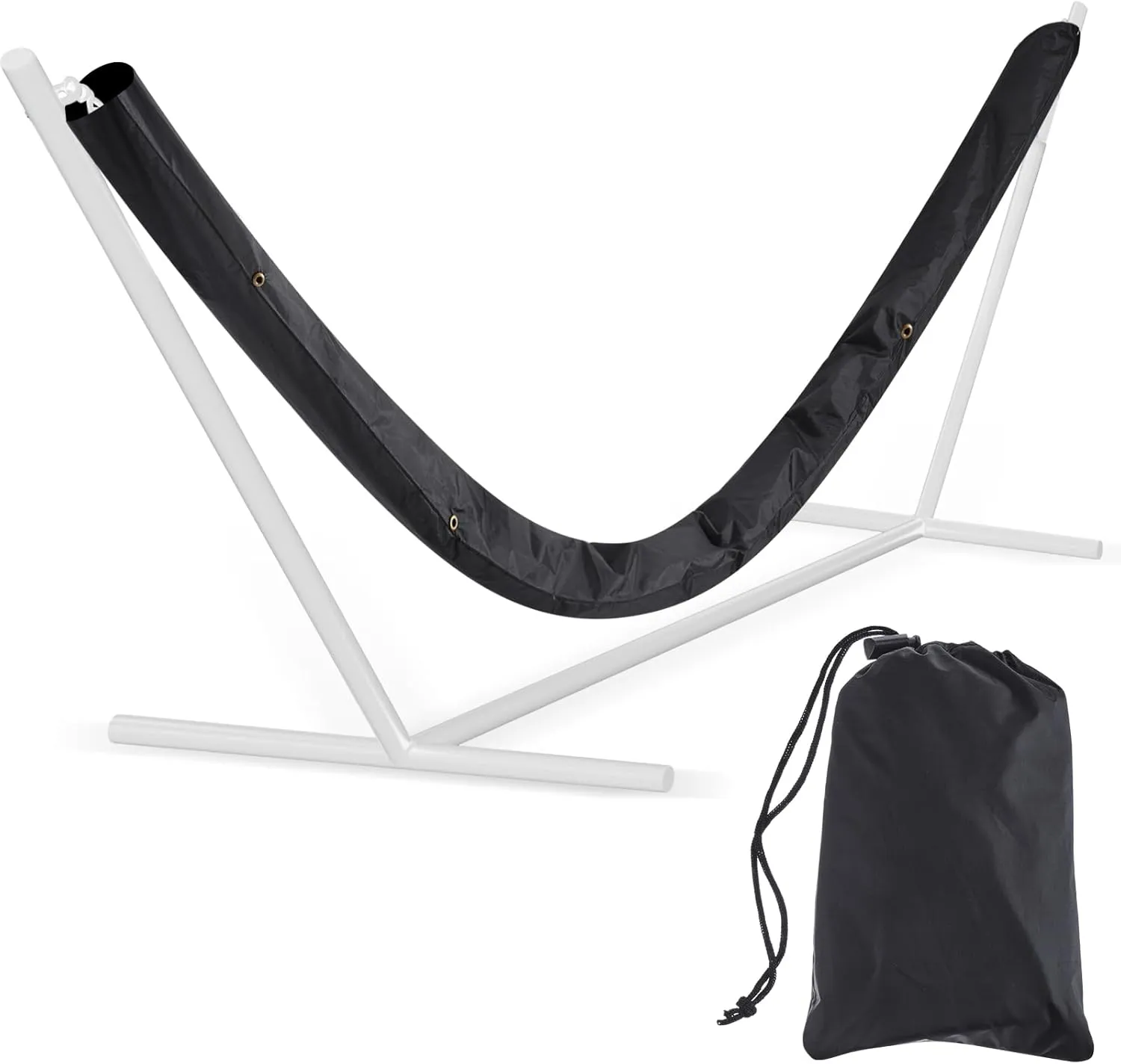 Extra Long Waterproof Hammock Sleeve Protector 16 ft Lightweight and Compact Camping Hammock Storage and Cover, Black (Cover Only)