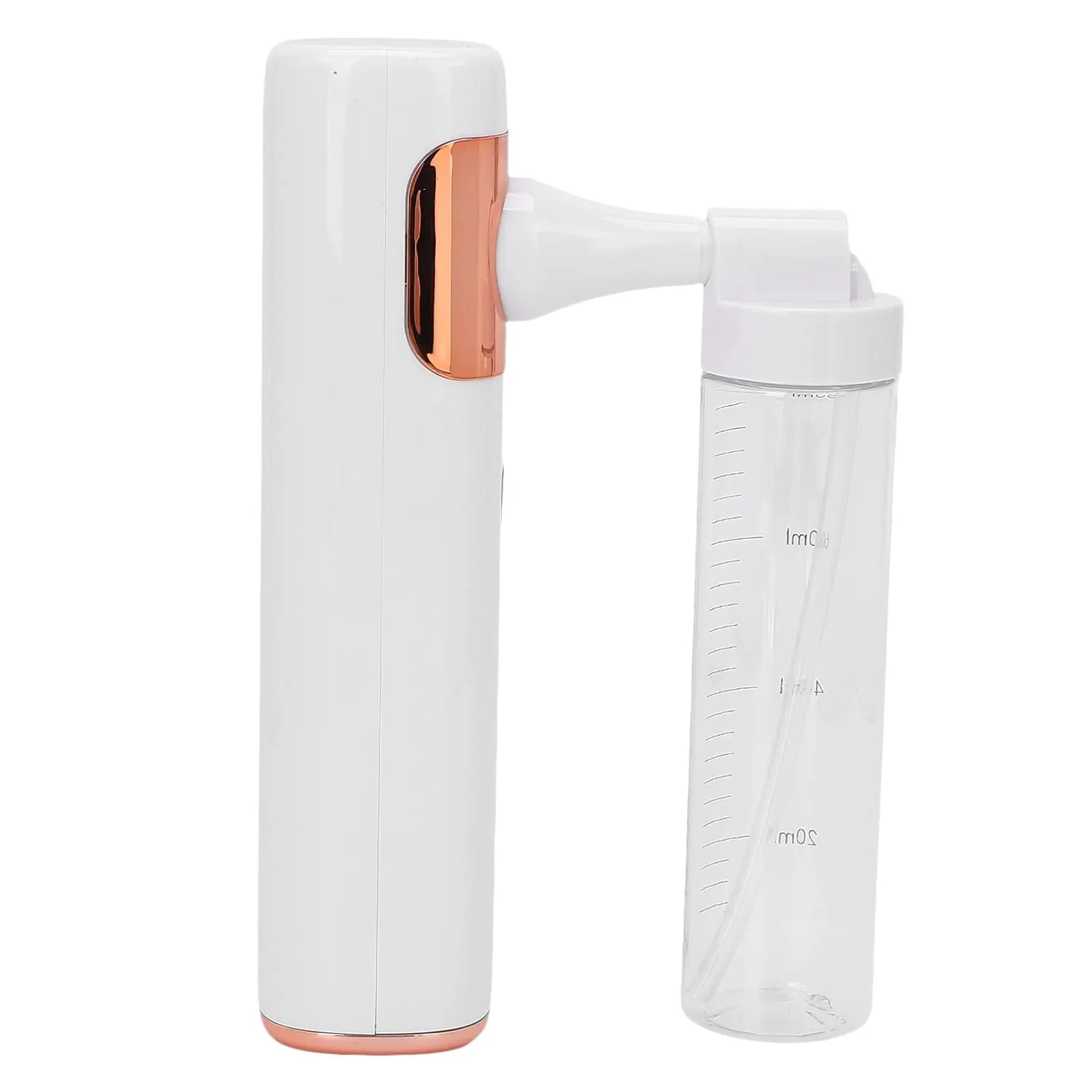 Facial Sprayer, Ionic Facial Steamer Facial Sauna Humidifier Household Rechargeable Atomizing Machine Small Handheld Electric Sprayer (White)
