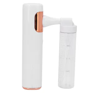 Facial Sprayer, Ionic Facial Steamer Facial Sauna Humidifier Household Rechargeable Atomizing Machine Small Handheld Electric Sprayer (White)