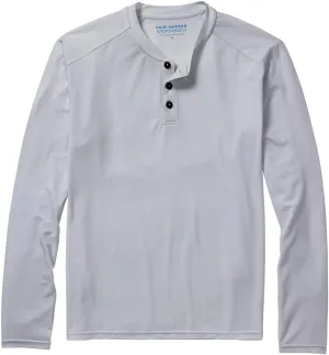 Fair Harbor The Seabreeze Henley –– Men's Classic Long Sleeve Henley –– Incredibly Soft and Lightweight, UPF 50
