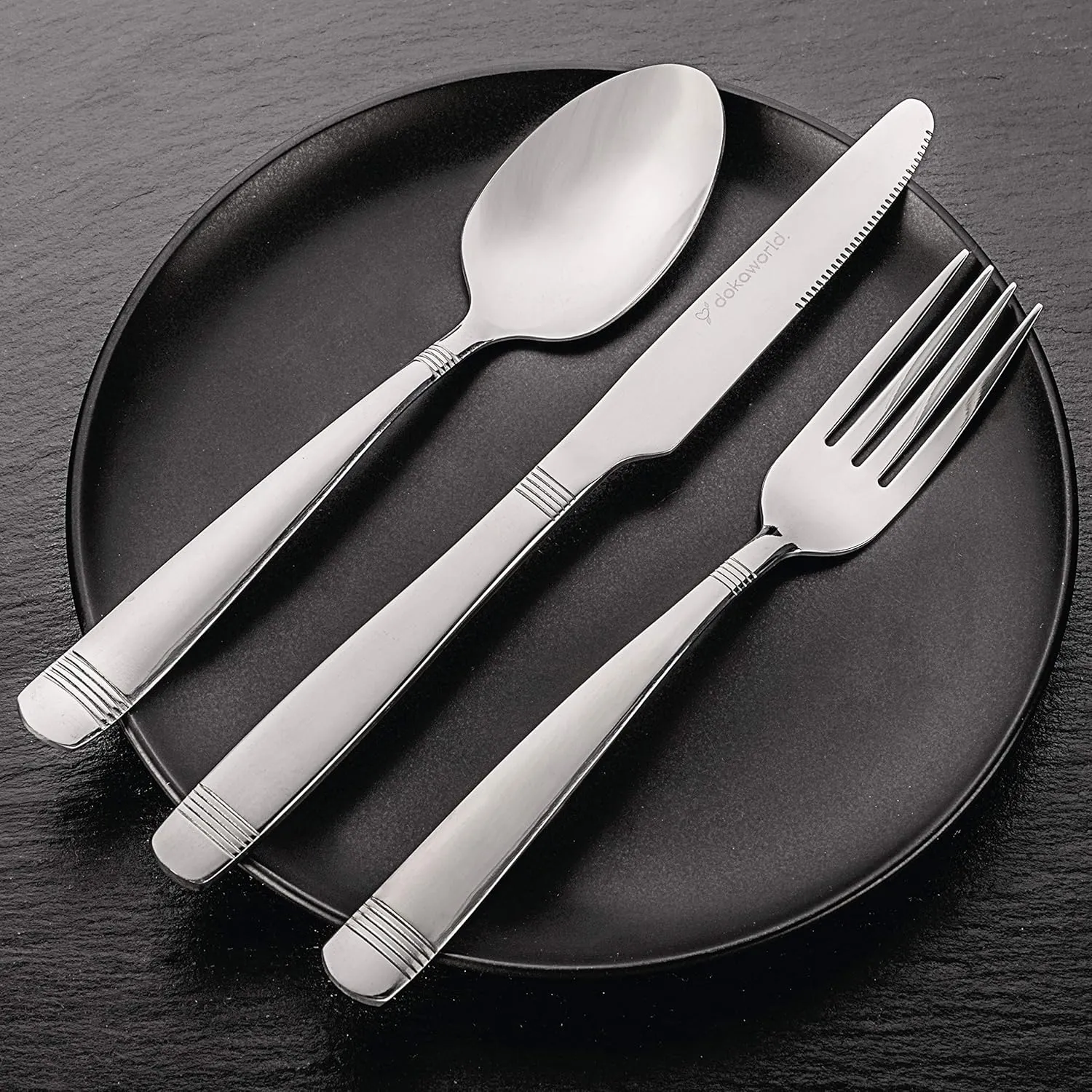 Flatware, Silverware Set for 8 persons, 40 Piece - Spoons, Forks, and Knives 18/10 Stainless Steel