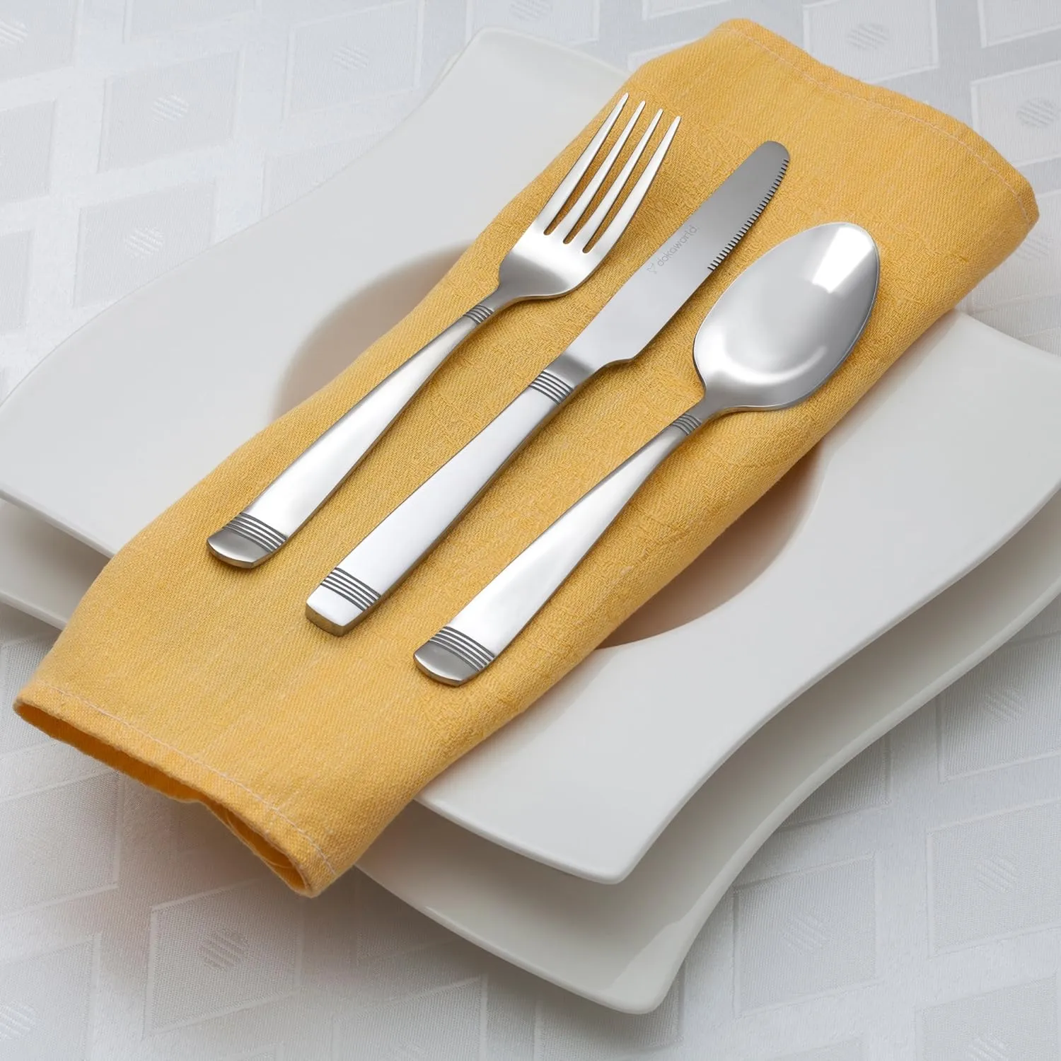 Flatware, Silverware Set for 8 persons, 40 Piece - Spoons, Forks, and Knives 18/10 Stainless Steel
