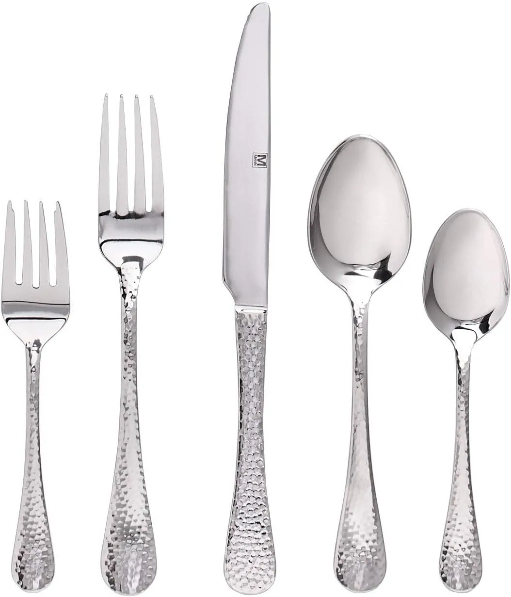 Flatware Stainless Steel 60pc Set Chicago 9" X 0'5" Modern Contemporary