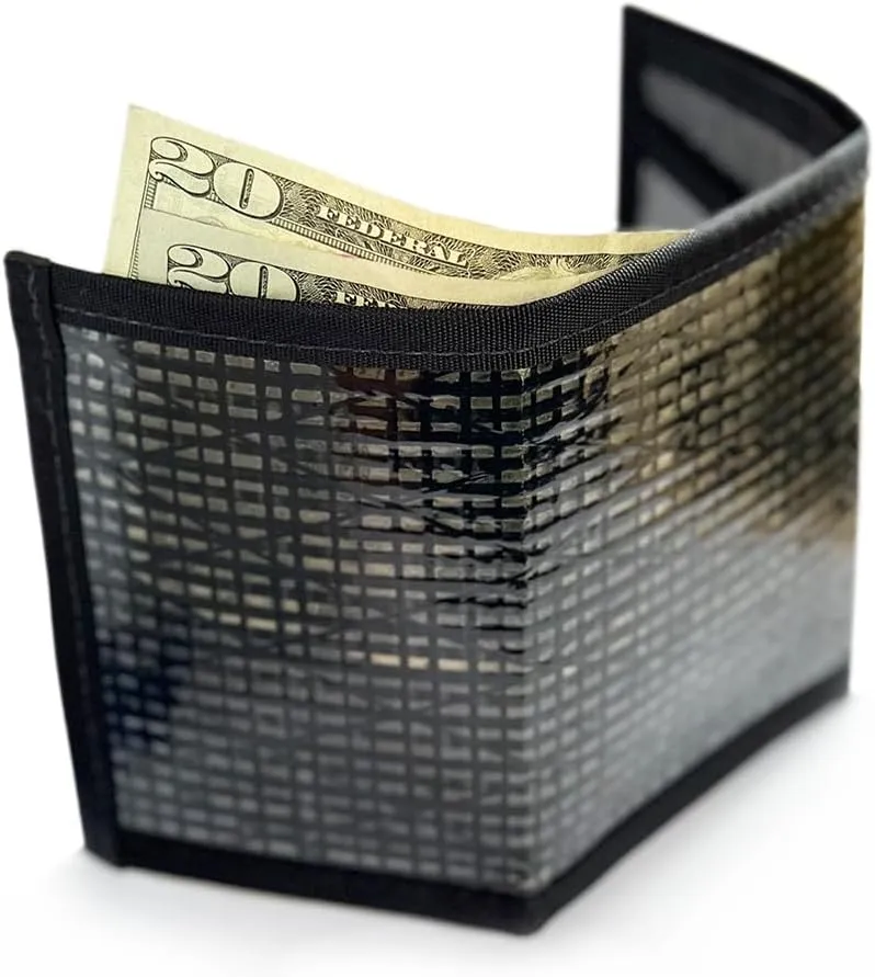 Flowfold Recycled Sailcloth Trifold Minimalist Wallets for Men/Women - Durable Slim Wallet & Trifold Wallets Made in USA