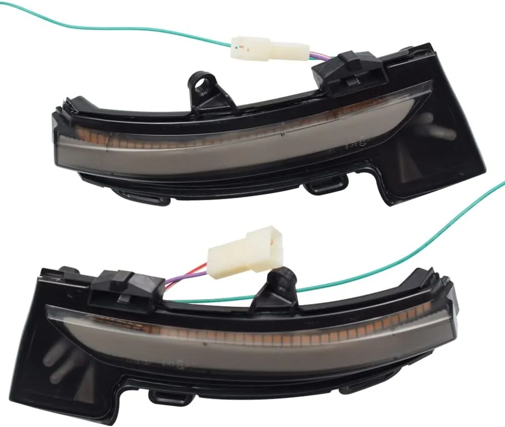 Flowing Water Blinker Side Mirror Indicator For Skoda Octavia Mk3 5E 2013-2015 2016 2017 2018 2019 LED Dynamic Turn Signal Light (Blue-Yellow)