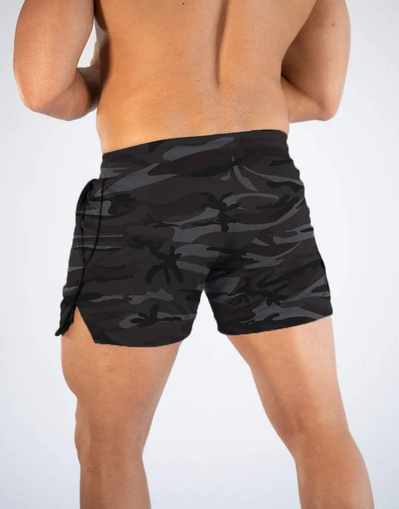 FLYFIREFLY Men's Gym Workout Shorts Running Lightweight Athletic Short Pants Bodybuilding Training