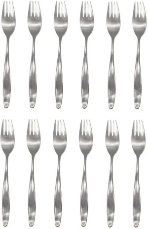 For Lauffer Design 2 / Design II 18/8 Stainless Steel Dinner Fork (Set of Twelve)