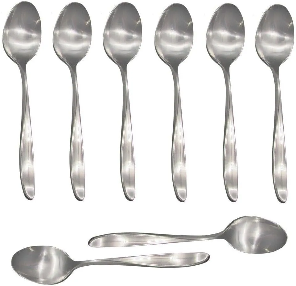 For Lauffer Design 2 / Design II 18/8 Stainless Steel Teaspoon (Set of Eight)