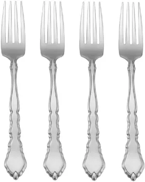 For Satinique 18/8 Stainless Steel Large Dinner Fork (Set of Four)