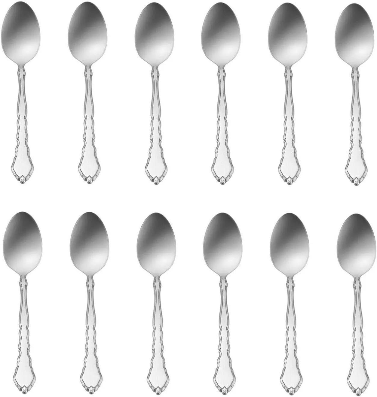 For Satinique 18/8 Stainless Steel Teaspoon (Set of Twelve)