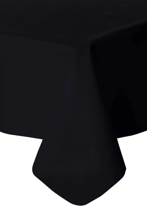 Galaxy Heavyweight Vinyl Tablecloth, 54-Inch x 15 Yard Roll, Black