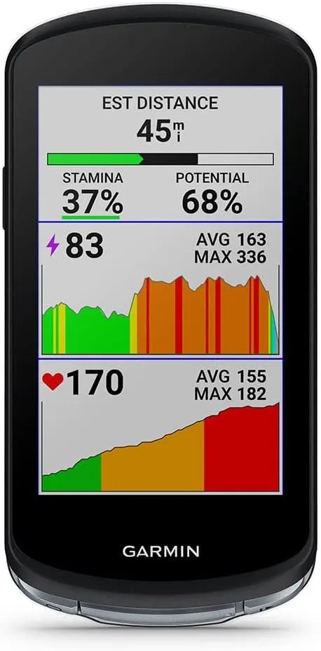 Garmin Edge 1040 (Solar) GPS Bike Computer Bundle - VO2 Max, Maps, & Multi-GNSS - includes PlayBetter Tempered Glass Screens, Silicone Case (White) & MTB Mounts