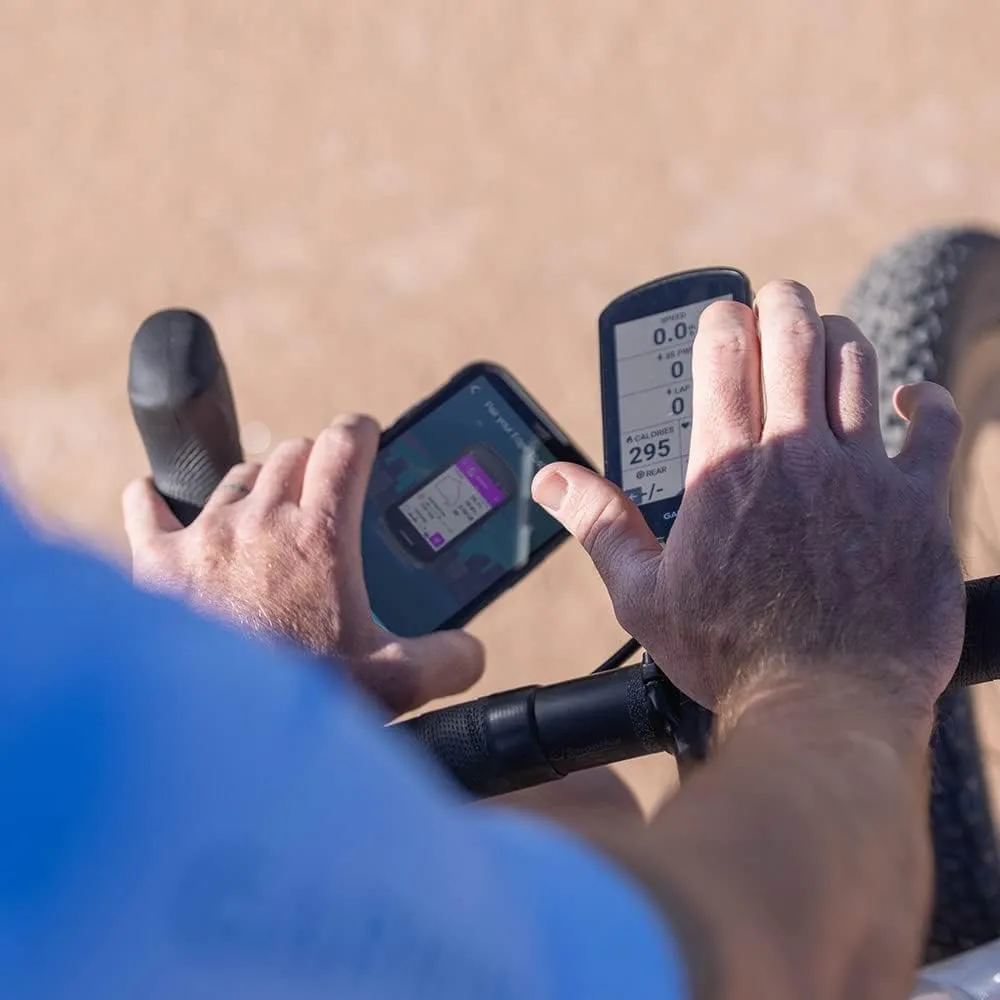 Garmin Edge 1040 (Solar) GPS Bike Computer Bundle - VO2 Max, Maps, & Multi-GNSS - includes PlayBetter Tempered Glass Screens, Silicone Case (White) & MTB Mounts