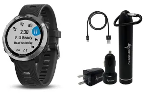 Garmin Forerunner 645 GPS Running Watch Wearable4U Ultimate Power Pack Bundle