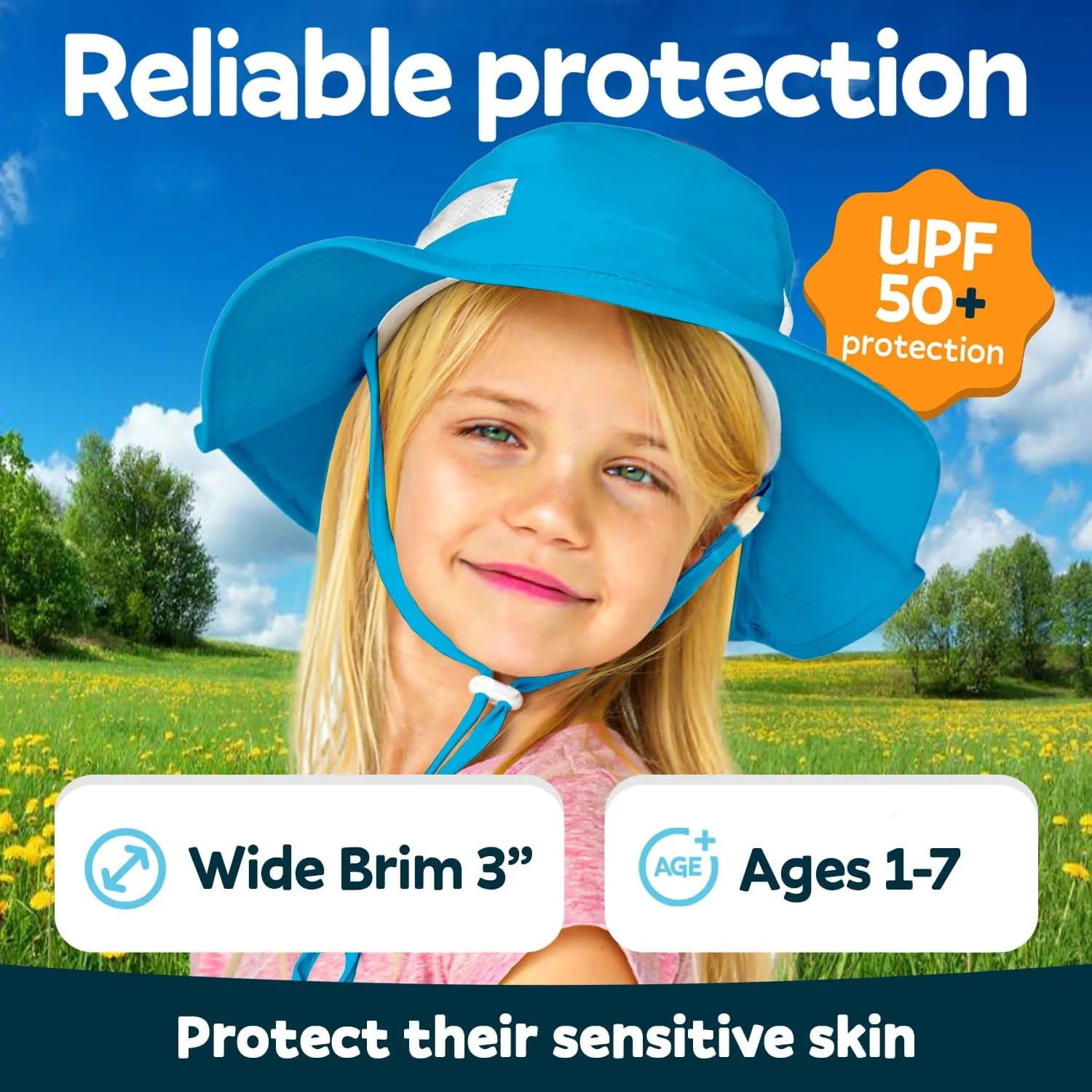 GearTOP Toddler Sun Hats UPF 50  Kids Boonie Hat Sun Hat Toddler Boy Kids Hats Girls