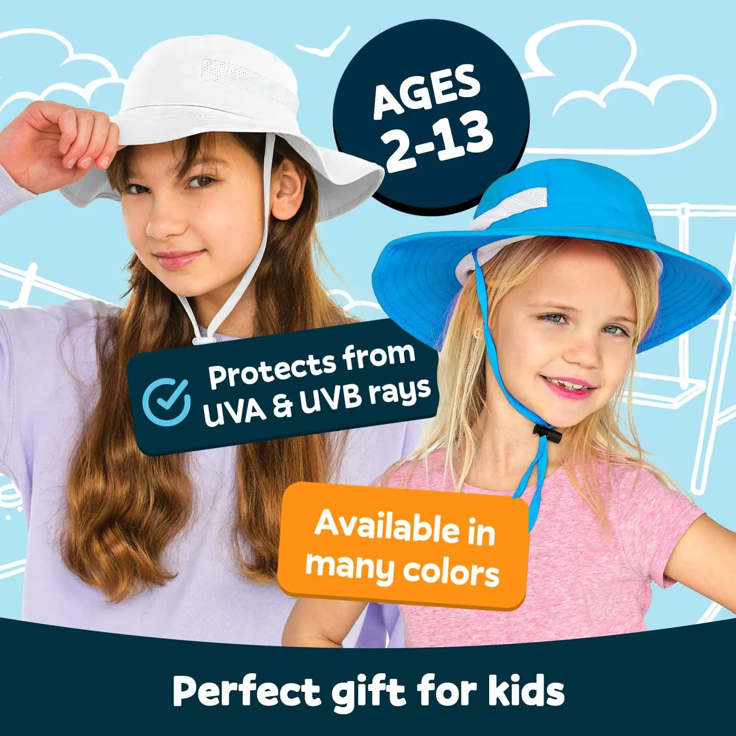 GearTOP Toddler Sun Hats UPF 50  Kids Boonie Hat Sun Hat Toddler Boy Kids Hats Girls