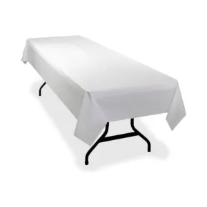 Genuine Joe GJO10324 Plastic Banquet-Size Rectangular Table Cover Roll, 300' Length x 40" Width, White