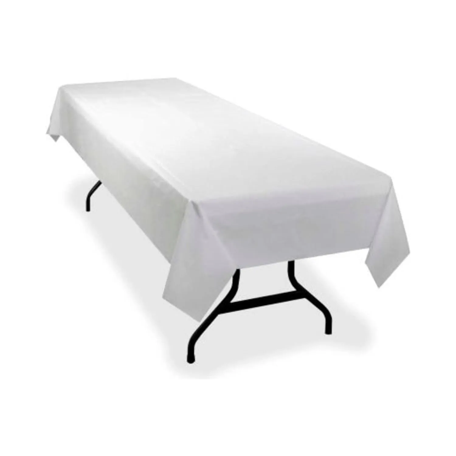 Genuine Joe GJO10324 Plastic Banquet-Size Rectangular Table Cover Roll, 300' Length x 40" Width, White