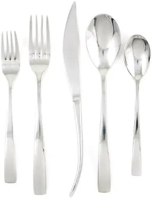 Ginkgo International President 42-Piece Stainless Steel Flatware Place Setting, Service for 8 Plus 2-Piece Hostess Set