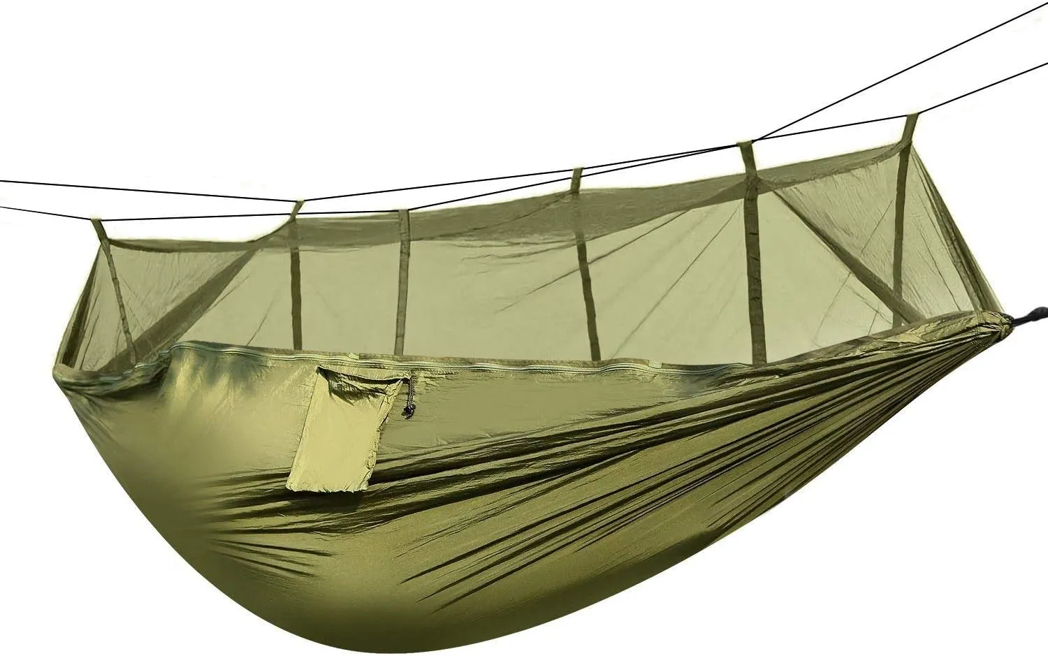 Global Phoenix 600lbs Load 2 Persons Hammock with Mosquito Net | Army Green