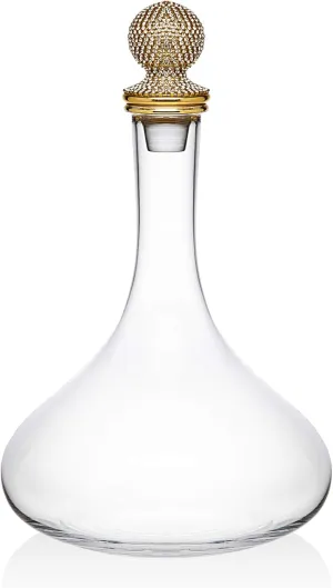 Godinger Whiskey Decanter for Liquor Bourbon Wine - Pave Collection