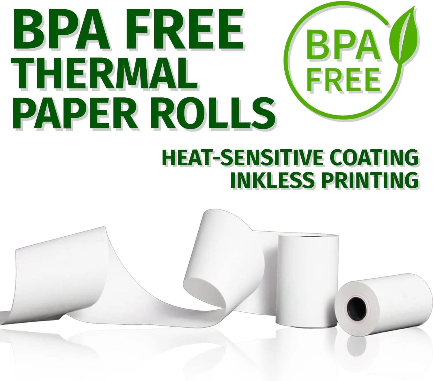 Gorilla Supply Thermal Paper Receipt Roll 2-1/4" x 50' BPA Free 50 Rolls
