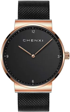 Gosasa Men and Women Watch Couple Minimalist Quartz Watches Fashion Stainless Steel Classic Watch with Steel Band