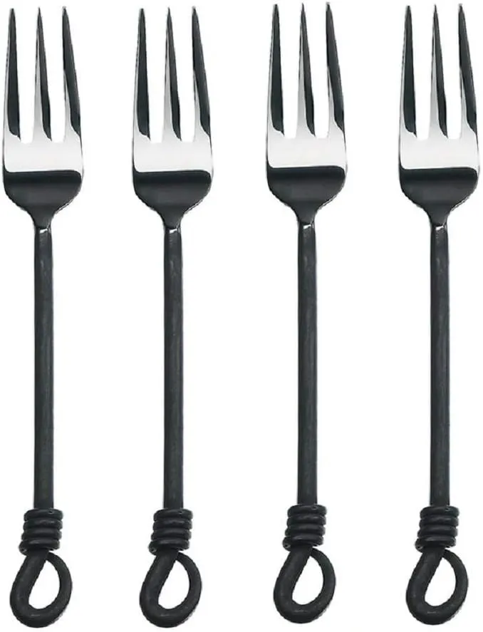Gourmet Settings (GS) Twist & Shout 7 1/2" Salad Fork (Set of Four)