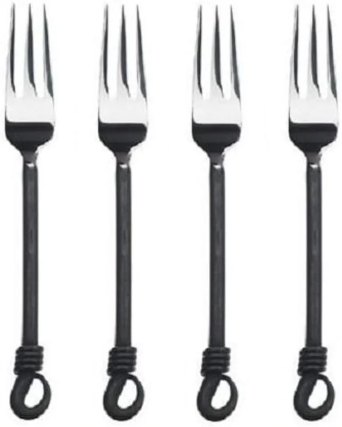 Gourmet Settings (GS) Twist & Shout 8 1/4" Dinner Fork (Set of Four)