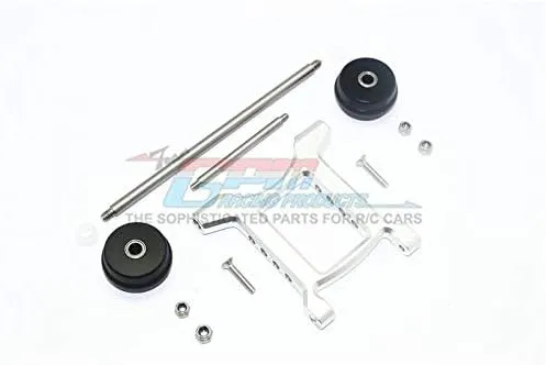GPM for Arrma Big Rock Crew Cab 4X4 BLX Upgrade Parts Aluminum Rear Adjustable Wheelie - 1 Set Silver