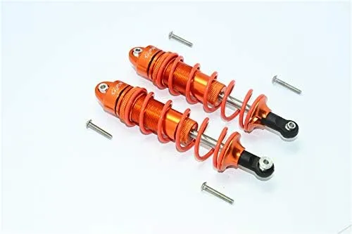 GPM for Arrma Nero 6S BLX (AR106009, AR106011) & Fazon 6S BLX (AR106020) Upgrade Parts Aluminum Front/Rear Adjustable Dampers 110mm - 1Pr Set Orange