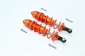 GPM for Arrma Nero 6S BLX (AR106009, AR106011) & Fazon 6S BLX (AR106020) Upgrade Parts Aluminum Front/Rear Adjustable Dampers 110mm - 1Pr Set Orange