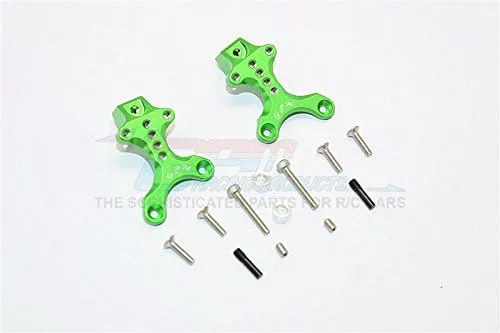 GPM For Thunder Tiger Kaiser XS Upgrade Parts Aluminum Front/Rear Adjustable Shock Mount - 2Pcs Set Green