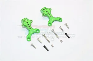 GPM For Thunder Tiger Kaiser XS Upgrade Parts Aluminum Front/Rear Adjustable Shock Mount - 2Pcs Set Green