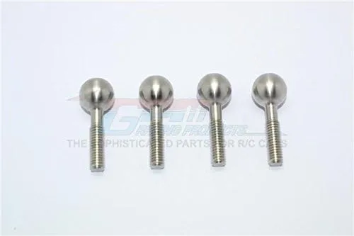 GPM For Thunder Tiger Truck K-ROCK MT4-G5 Upgrade Parts Stainless Steel Pillow Ball For Front Knuckle Arms - 4Pcs Set
